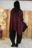 Celeste Tulle Tunic Burgundy